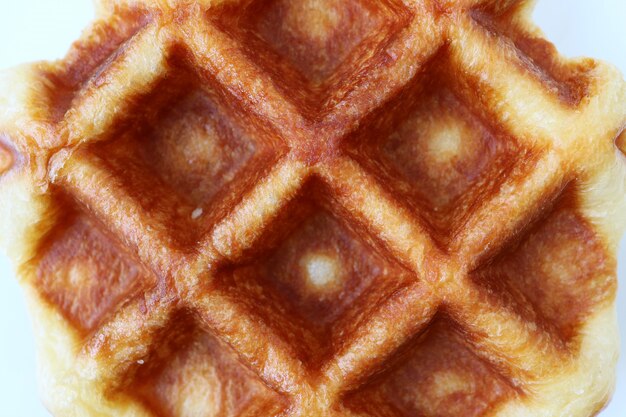 Waffle belga al forno fresco chiuso alto