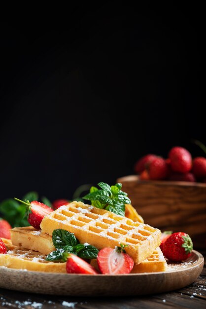 Waffle dolci fatti in casa