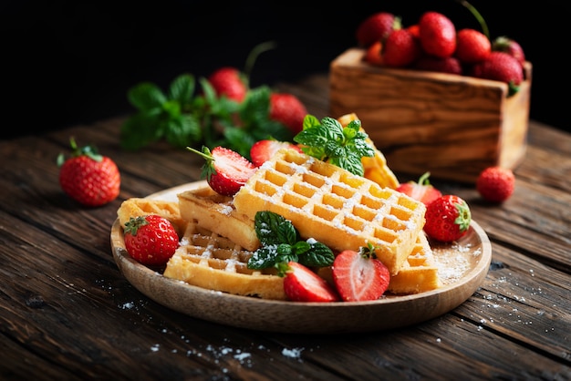 Waffle dolci fatti in casa