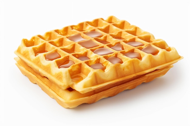 waffle isolati su uno sfondo bianco