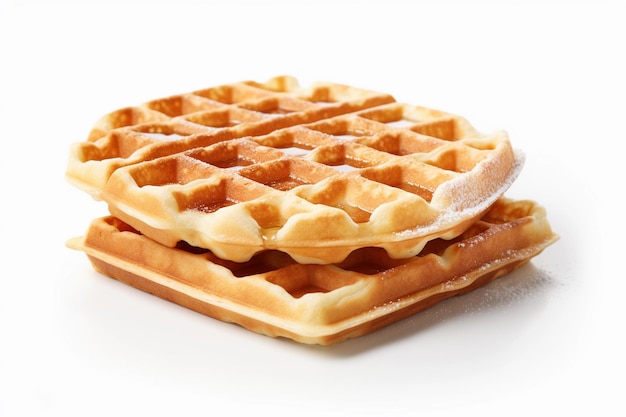 waffle isolati su uno sfondo bianco