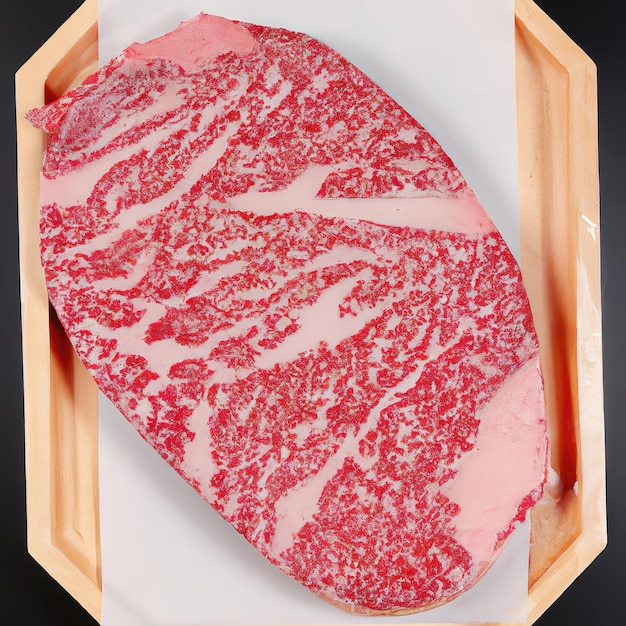 wagyu a5 prodotto girato foto premium