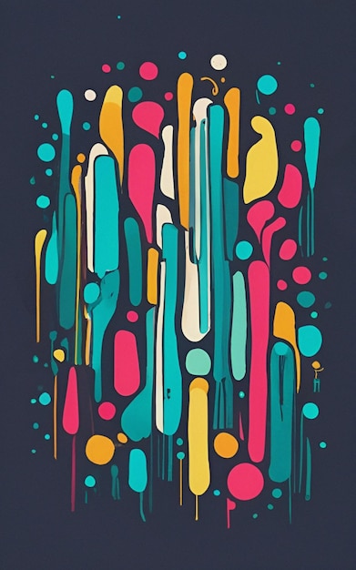 Wallpaper Background Abstract Android Illustrazione colorata Arte digitale