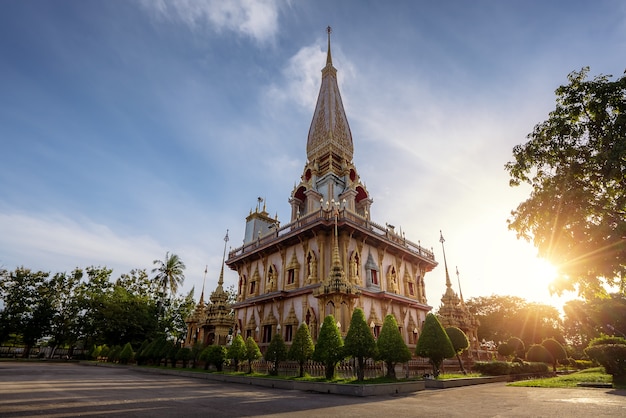 Wat Chalong o tempio di Chalong le attrazioni turistiche più popolari di Phuket, in Thailandia