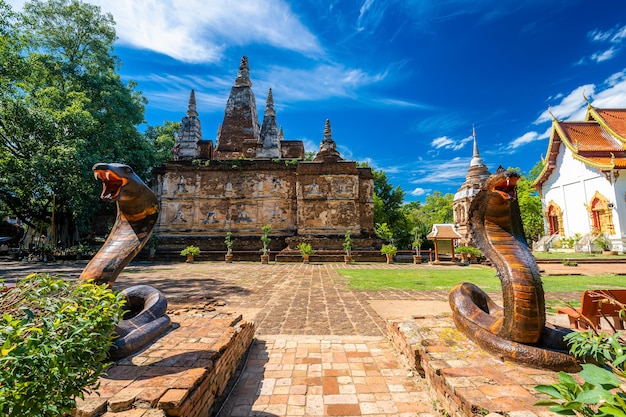 Wat Chet Yot, tempio delle sette pagoda a Chiang Mai, Thailandia