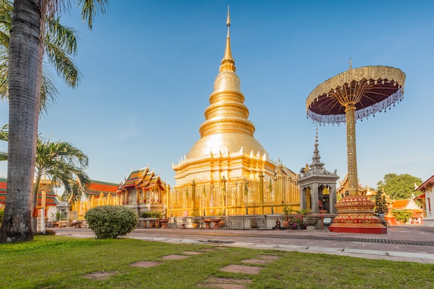 Wat Phra che hariphunchai era una misura del Lamphun, in Thailandia