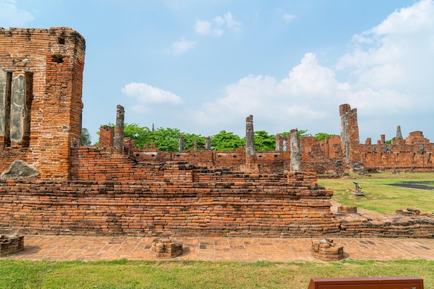 Wat Phra Sri Sanphet tempio nel distretto del Parco storico di Sukhothai, un sito patrimonio mondiale dell'UNESCO ad Ayutthaya, Thailandia