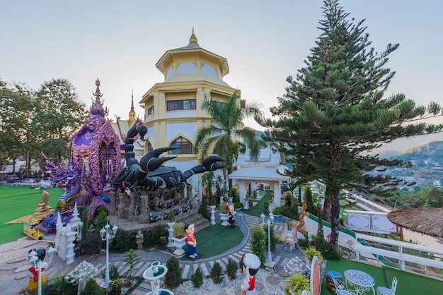 Wat Phra That Doi Wao. Skywalk è in costruzione.