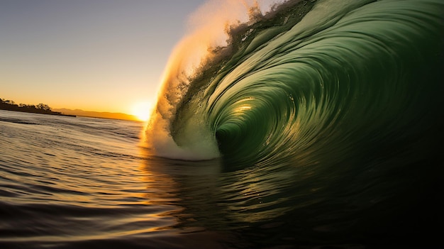 Wave barrel surf