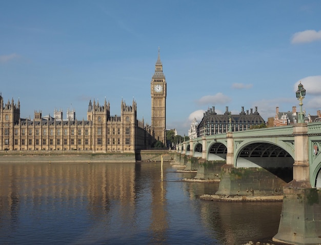 Westminster Bridge e Houses of Parliament a Londra