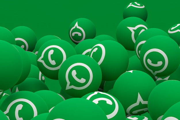 Whatsapp emoji rendering 3d