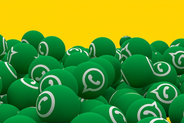 Whatsapp emoji rendering 3d