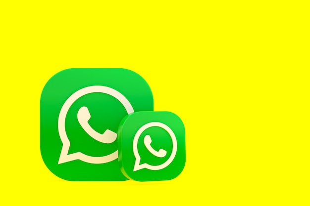 Whatsapp icona logo rendering