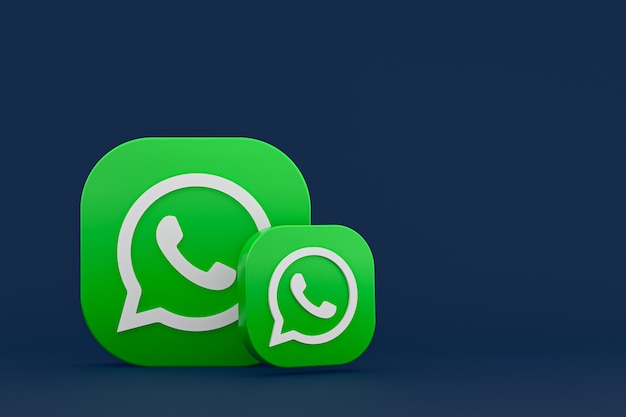 Whatsapp icona logo rendering