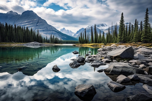 Whispering Waters Laghi sereni tra le imponenti Montagne Rocciose canadesi