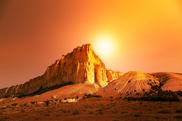 White Rock AkKaya al tramonto Crimea