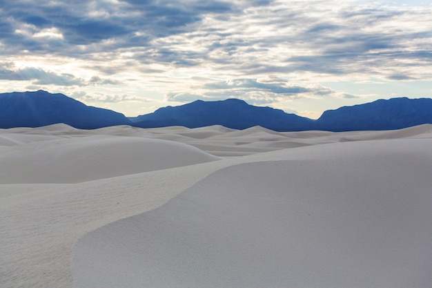 White Sands Dunes nel Nuovo Messico, Stati Uniti d'America