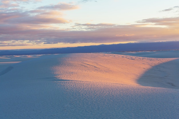 White Sands Dunes nel Nuovo Messico, USA
