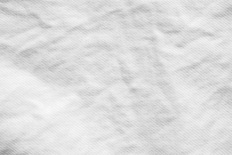 Photo white wrinkle cotton shirt fabric cloth texture pattern background