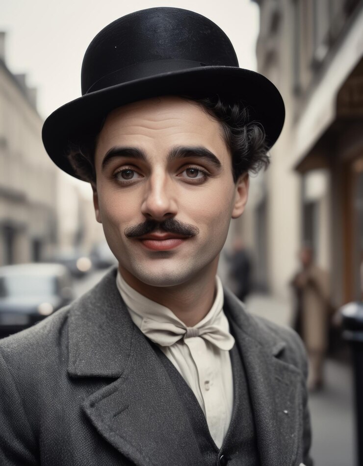 Winking with Streetstyle Charlie Chaplin Strikes a Pose