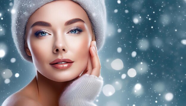 Winter Glow Radiant Beauty con Copyspace