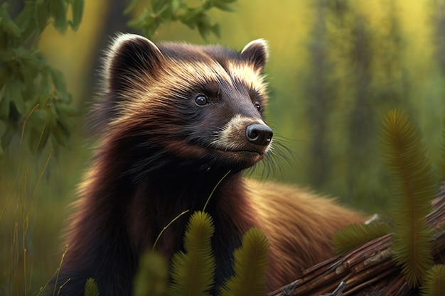 Wolverine allo stato brado Ritratto dal mondo degli animali