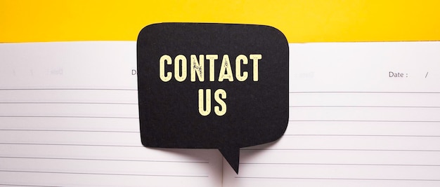 Words with Contact Us Business Concept Idea