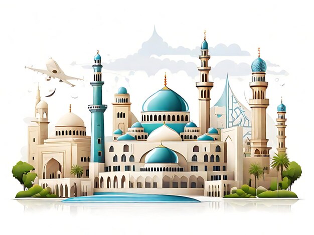 World Landmarks Vector Collection Set di illustrazioni di viaggio