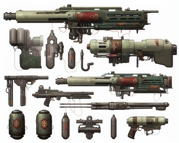 World War II: Game Design Weapon Reference Sheet (pagina di riferimento per le armi del gioco)