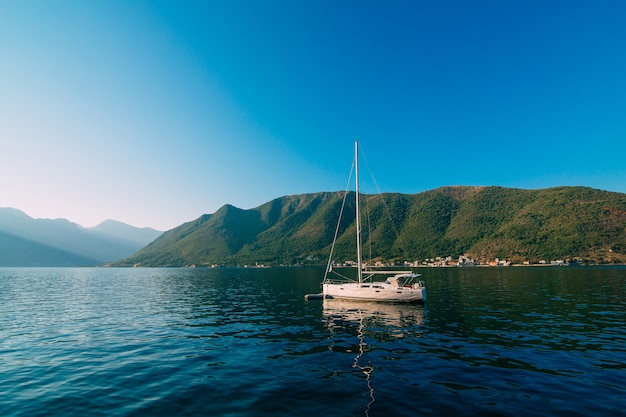 Yacht e barche nel mare adriatico