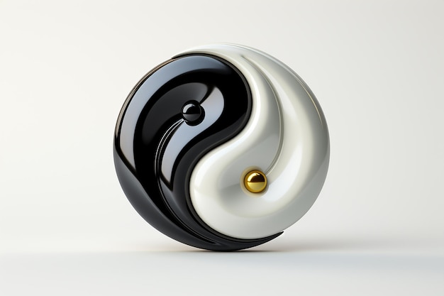 yin e yang simbolo arte vettoriale AI generato