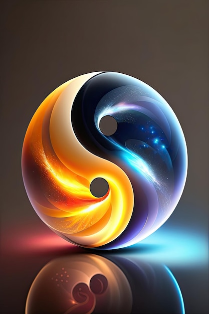 Yin yang sfondo chiaro