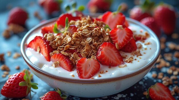 Yogurt alla fragola delizioso