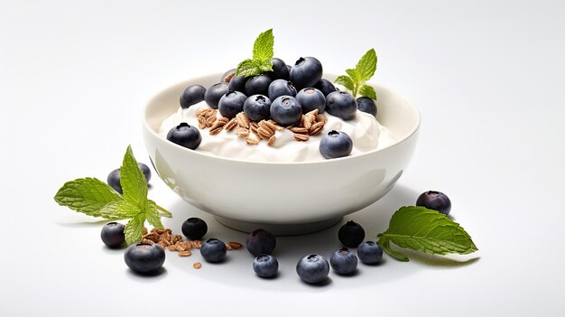 Yogurt Bianco Cremoso con Muesli e Cacao