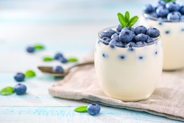 Yogurt biologico ai mirtilli