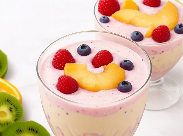 yogurt con fragole