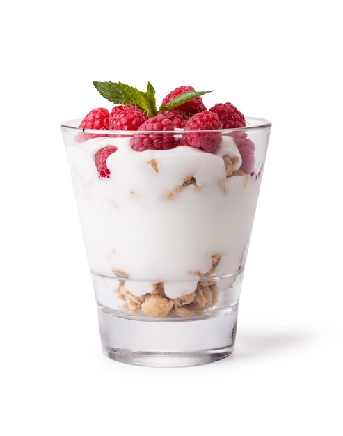 Yogurt con muesli e frutti di bosco