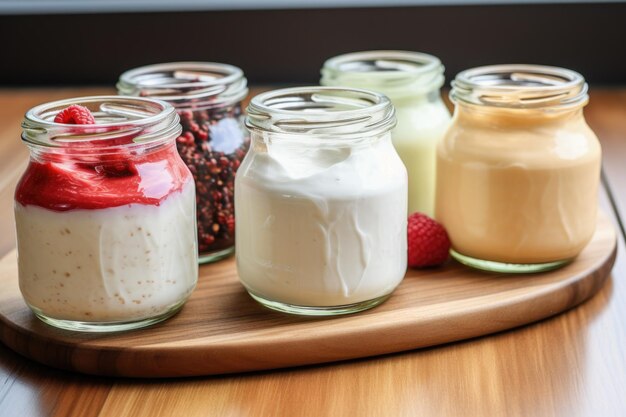 Yogurt fatto in casa in vasetti di vetro riutilizzabili