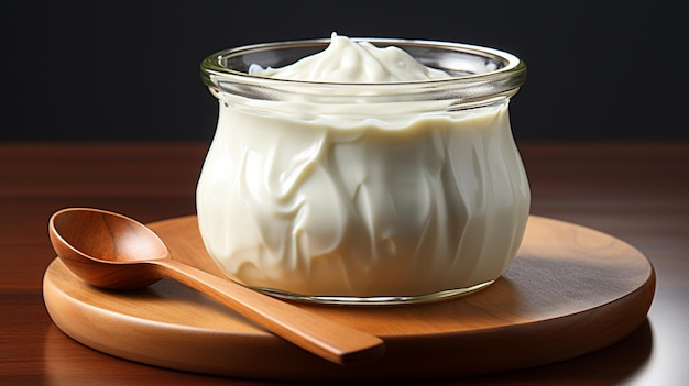 Yogurt fresco fatto in casa con mirtilligenerativo ai