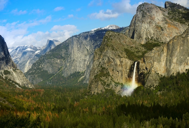 Yosemite Falls in Yosemite Valley, National Park