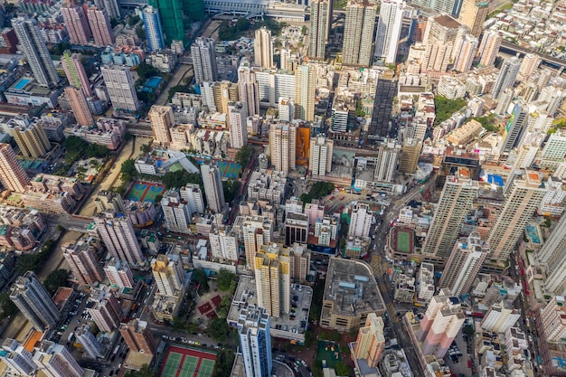 Yuen Long, Hong Kong, 21 ottobre 2018:- quartiere residenziale di Hong Kong