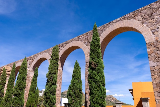 Zacatecas antico acquedotto aqueducto Zacatecas nel centro storico della città