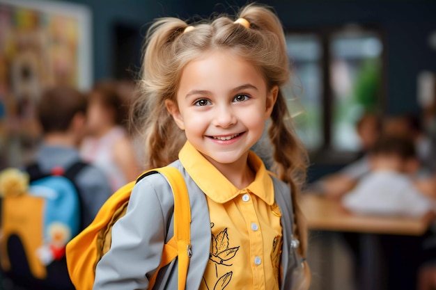 Zaino e libri si preparano per la scuola IA generativa