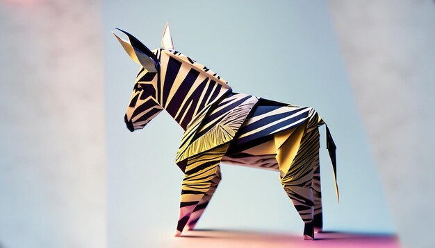 Zebra origami