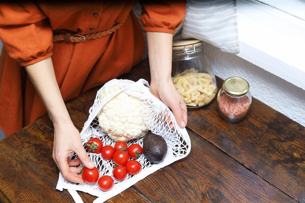 Zero sprechi concetti cibo sano