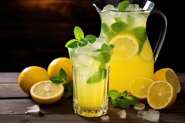 Zesty Citrus Paradise Una delizia di limonata estiva con un tocco