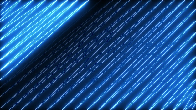 Zig zag luce al neon ciclo senza cuciture sfondo di grafica in movimento moderno