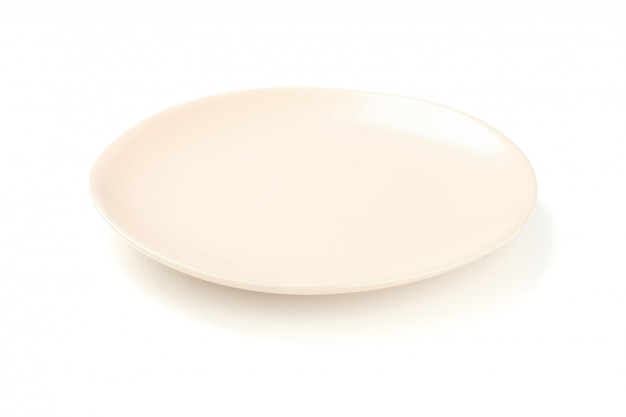 Zolla pulita beige isolata su bianco. Cucina, servizio