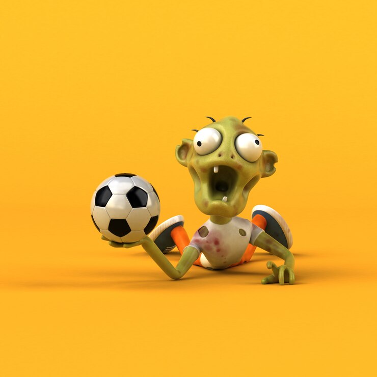 Foto zombie divertente - illustrazione 3d