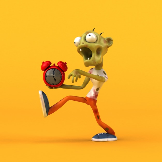 Zombie divertente - personaggio 3D